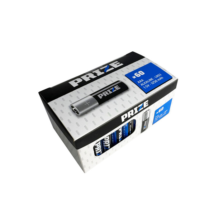 Batteri alkalisk AAA 60-pk. - PRIZE®